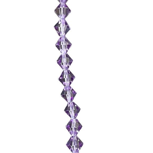 Swarovski Crystals Bicone Bead Hand Strung Necklace - Picture 3 of 8